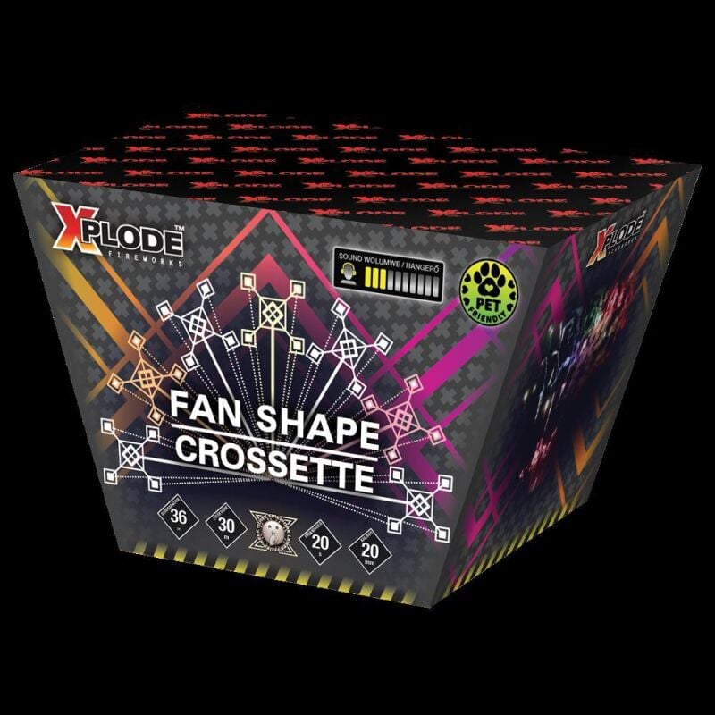 Fanshape Crossette 36-Schuss-Feuerwerk-Batterie by Intermedia