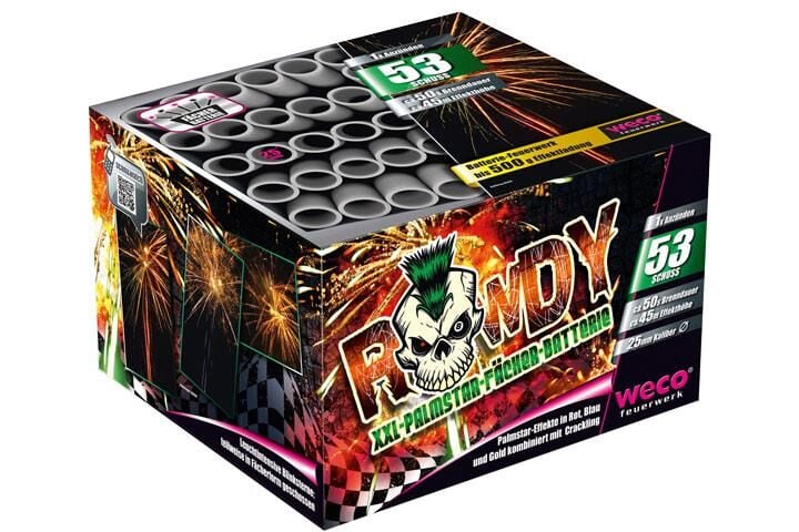 Rowdy 53-Schuss-Feuerwerk-Batterie by Intermedia