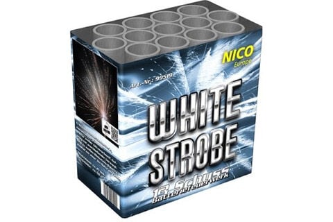 White Strobe 13-Schuss-Feuerwerk-Batterie by Intermedia