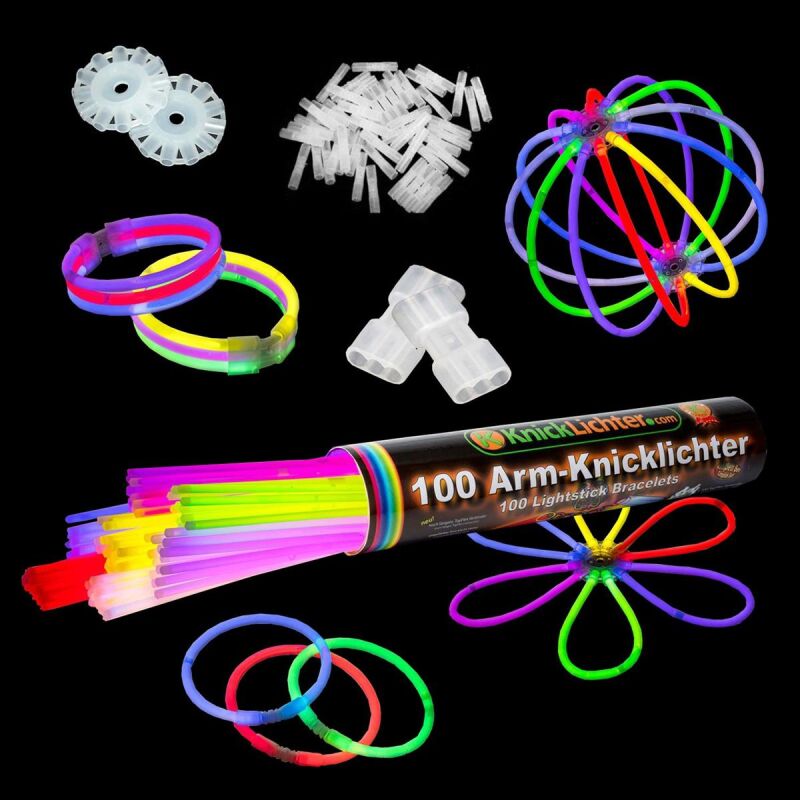 Jetzt 100 Arm Knicklichter ab 14.99€ bestellen