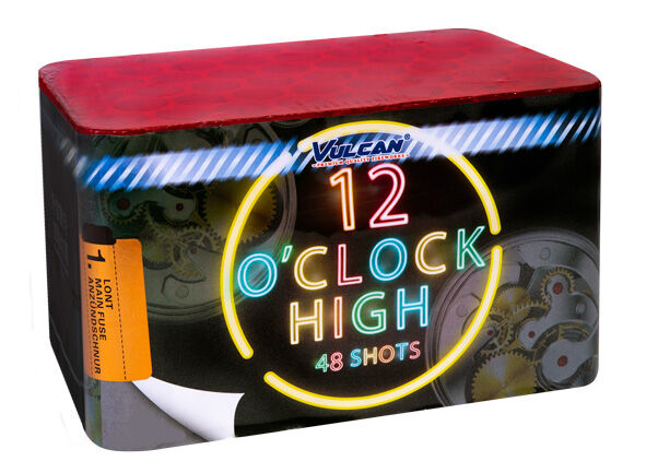 Jetzt 12 O'Clock 48-Schuss-Feuerwerk-Batterie ab 22.49€ bestellen
