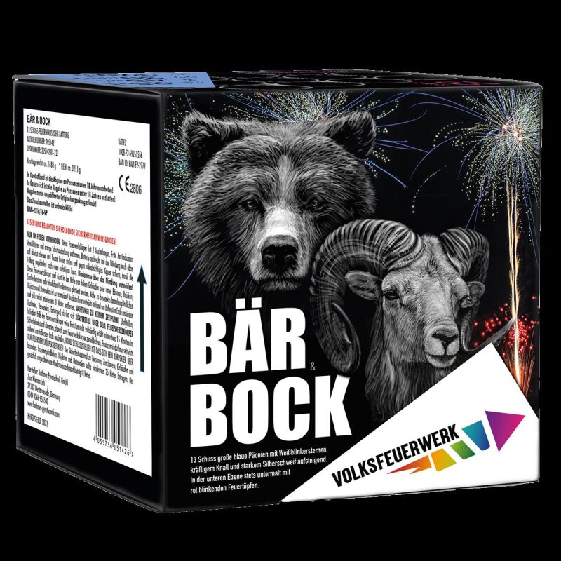 Jetzt Bär & Bock 13-Schuss-Feuerwerk-Batterie ab 19.49€ bestellen