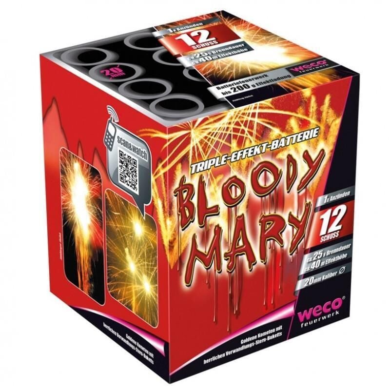 Bloody Mary 12-Schuss-Feuerwerk-Batterie by Intermedia