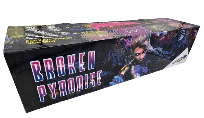 Jetzt Broken Pyrodise 144-Schuss-Feuerwerkverbund ab 122.24€ bestellen