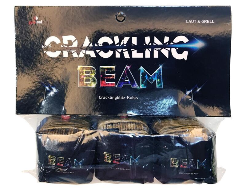 Jetzt Crackling Beam 3er Pack kubische Kanonenschläge ab 3.74€ bestellen
