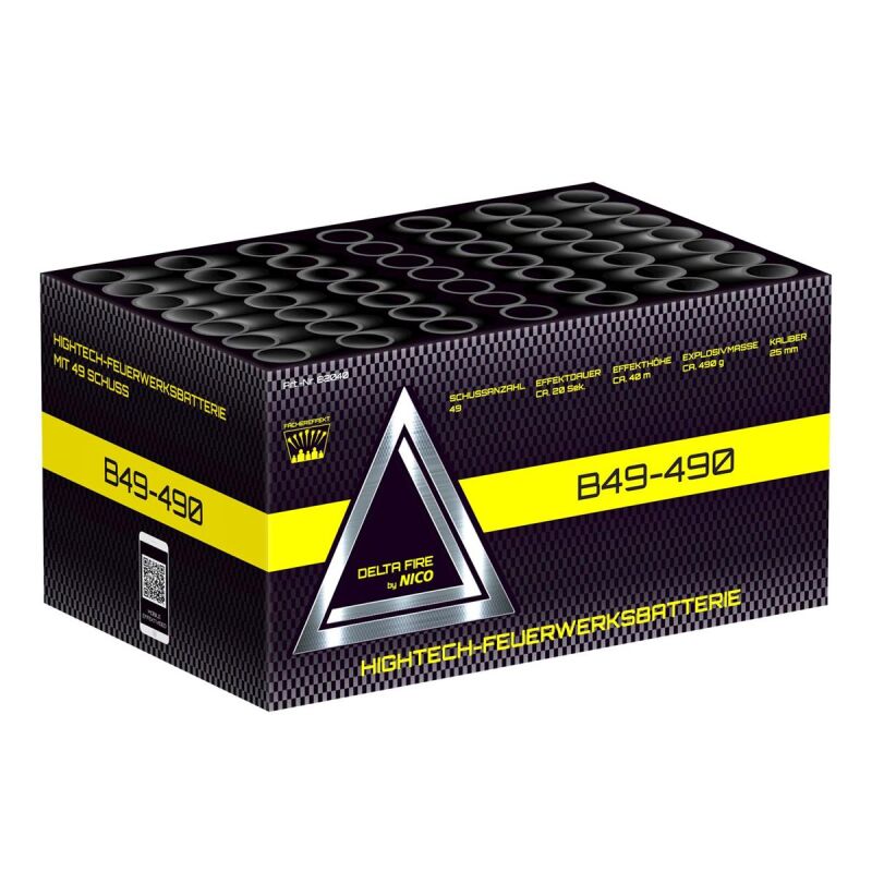 Jetzt Delta Fire B49-490 49-Schuss-Feuerwerk-Batterie ab 58.49€ bestellen