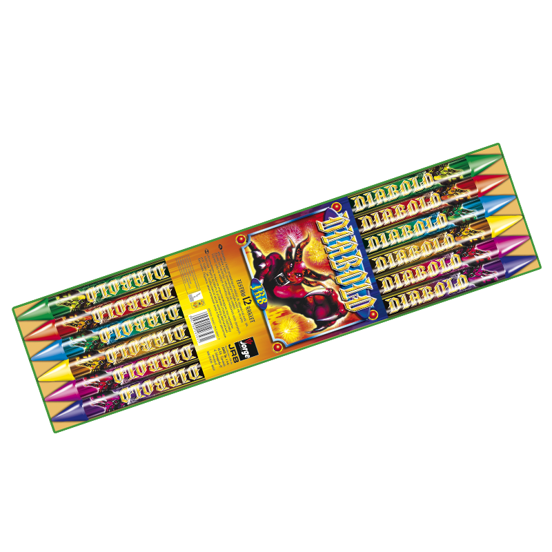 Diabolo 8 12-teiliges-Feuerwerk-Raketensortiment by Intermedia