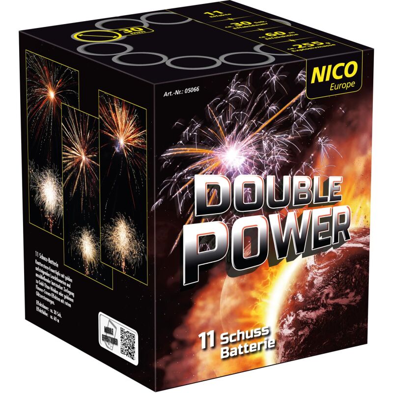 Jetzt Double Power 11-Schuss-Feuerwerk-Batterie ab 17.24€ bestellen