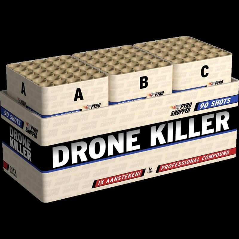 Jetzt Drone Killer 90-Schuss-Feuerwerkverbund ab 67.49€ bestellen