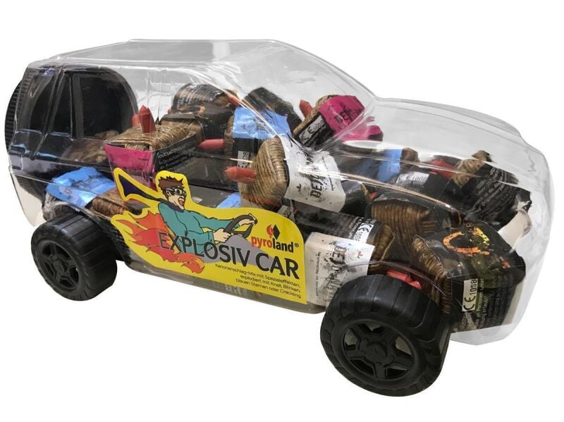 Explosiv Car – Bunte Kubische Kanonenschläge, 25 Stück VE_6 by Intermedia