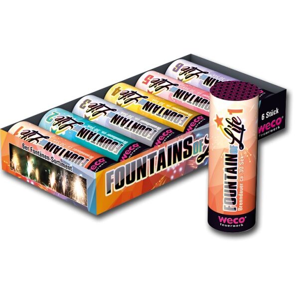 Jetzt Fountains of Life 6er Fontänen-Sortiment ab 11.24€ bestellen