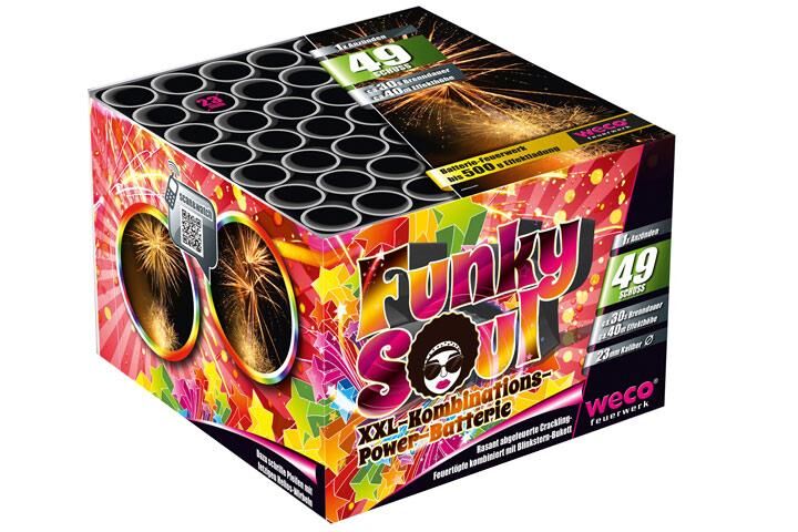 Jetzt Funky Soul 49-Schuss-Feuerwerk-Batterie ab 29.74€ bestellen