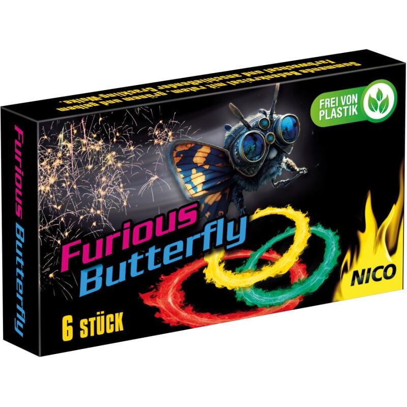 Furious Butterfly 6er Schachtel by Intermedia