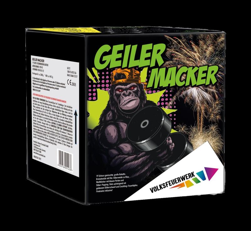 Jetzt Geiler Macker 19-Schuss-Feuerwerk-Batterie ab 26.99€ bestellen
