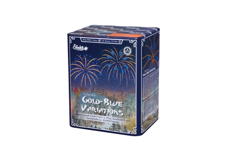 Jetzt Gold-Blue Variations 20-Schuss-Feuerwerk-Batterie ab 28.49€ bestellen