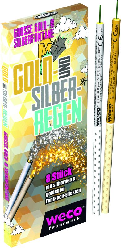Jetzt Gold- und Silberregen Fontäneneffekte ab 3.99€ bestellen