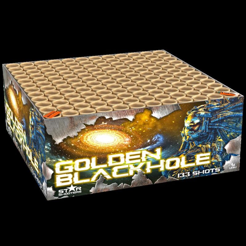 Jetzt Golden Blackhole 133-Schuss-Feuerwerkverbund ab 89.99€ bestellen