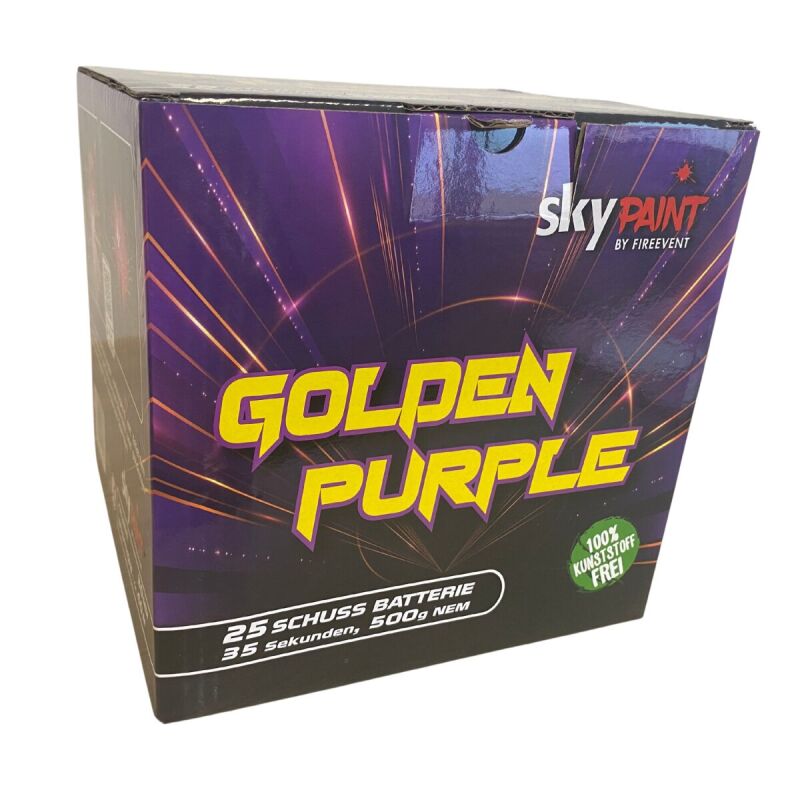 Jetzt Golden Purple 25-Schuss-Feuerwerk-Batterie ab 29.24€ bestellen