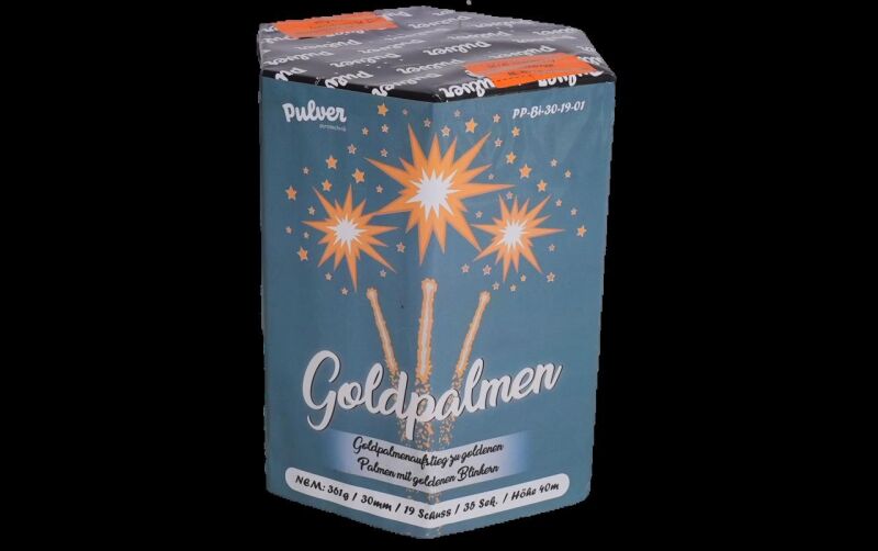 Jetzt Goldpalmen 19-Schuss-Feuerwerk-Batterie ab 29.99€ bestellen
