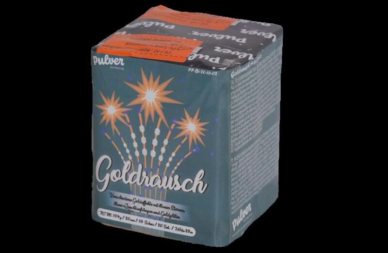 Jetzt Goldrausch 16-Schuss-Feuerwerk-Batterie ab 7.13€ bestellen