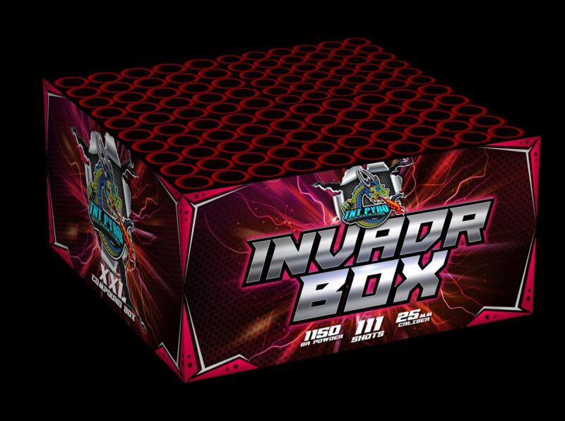 Jetzt Invadr Box 111-Schuss-Feuerwerkverbund ab 56.24€ bestellen