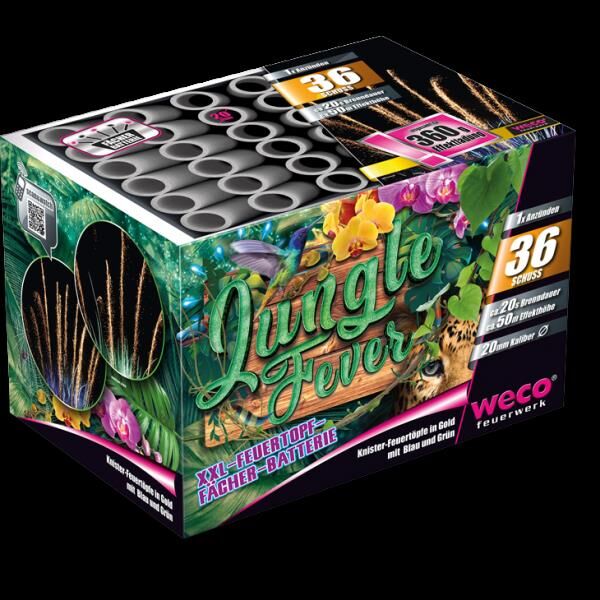 Jetzt Jungle Fever 36-Schuss-Feuerwerk-Batterie ab 21.37€ bestellen