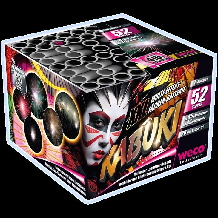 Jetzt Kabuki 52-Schuss-Feuerwerk-Batterie ab 31.49€ bestellen