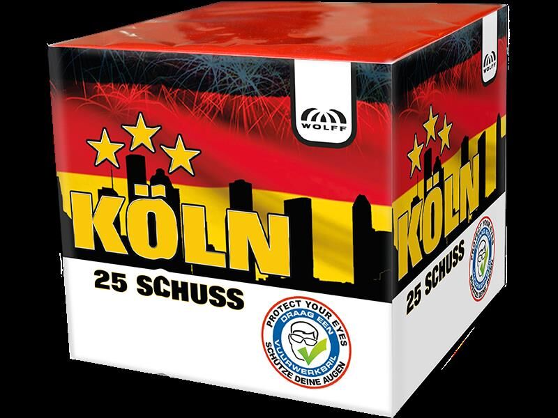 Jetzt Köln 25-Schuss-Feuerwerk-Batterie ab 8.99€ bestellen