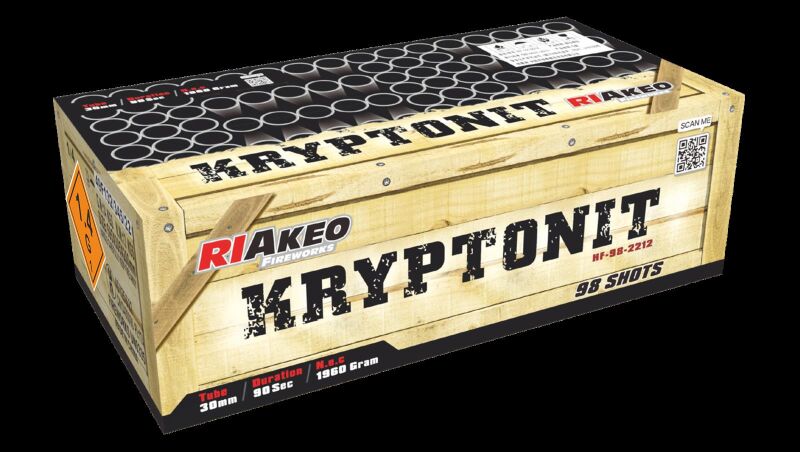 Jetzt Kryptonit 98-Schuss-Feuerwerkverbund (Stahlkäfig) ab 146.24€ bestellen