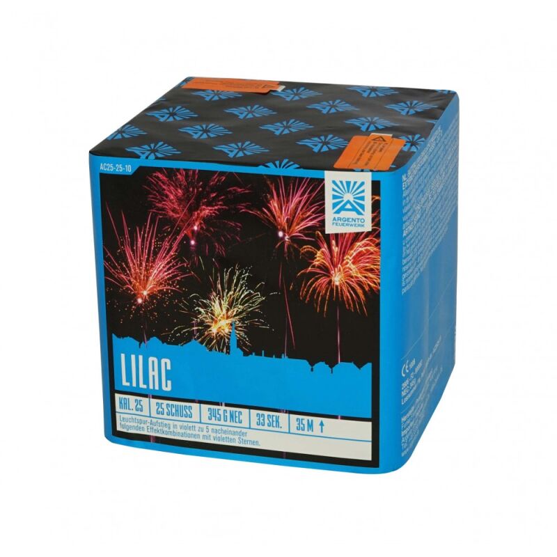 Lilac 25-Schuss-Feuerwerk-Batterie by Intermedia