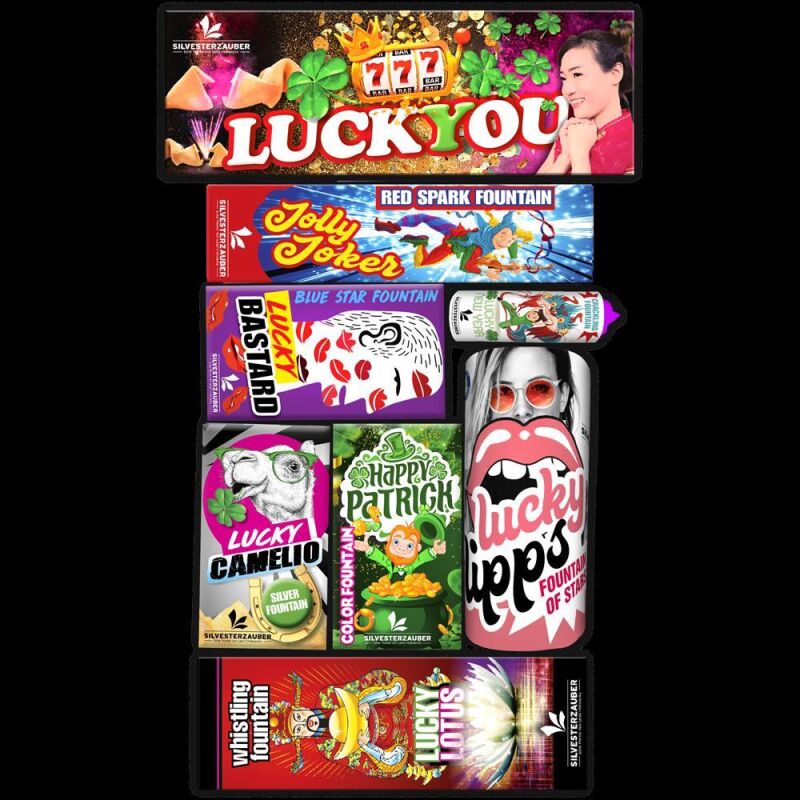 Jetzt Lucky You 7-teiliges Leuchtfeuerwerk-Sortiment ab 8.24€ bestellen
