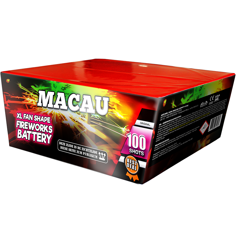 Jetzt Macau 100-Schuss-Feuerwerk-Batterie ab 53.99€ bestellen