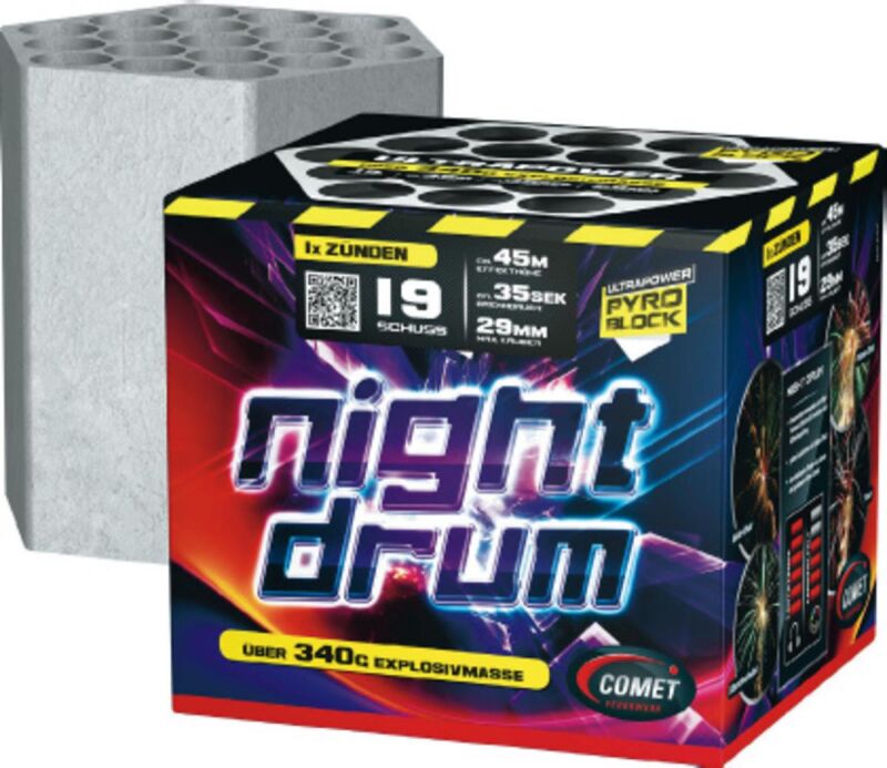 Jetzt Night Drum 19-Schuss-Feuerwerk-Batterie ab 17.24€ bestellen