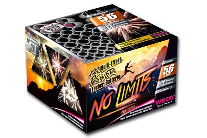 Jetzt No Limits 56-Schuss-Feuerwerk-Batterie ab 45.89€ bestellen