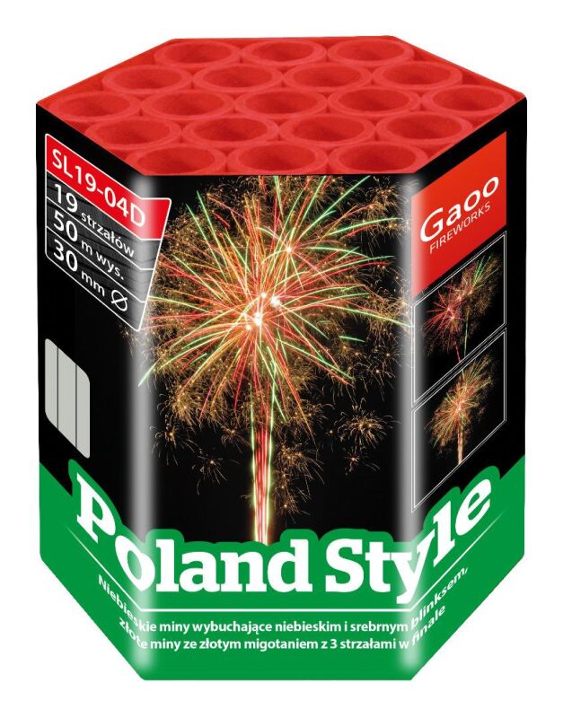 Jetzt Poland Style 19-Schuss-Feuerwerk-Batterie ab 20.99€ bestellen