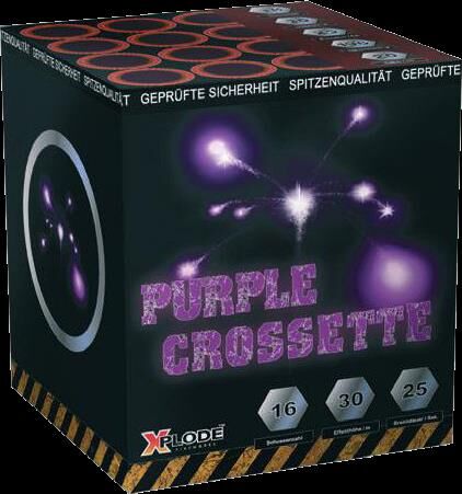 Jetzt Purple Crossette 16-Schuss-Feuerwerkbatterie ab 8.99€ bestellen