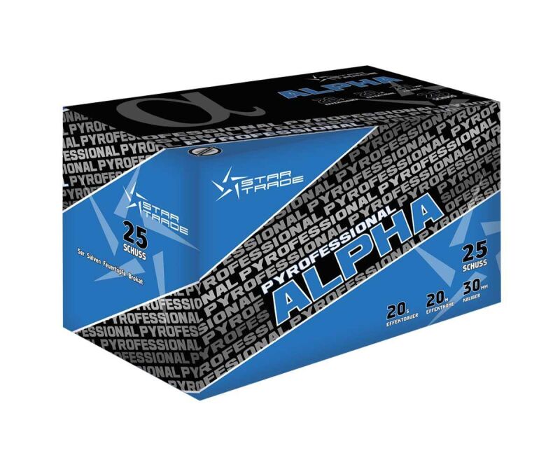 Jetzt Pyrofessional ALPHA 25-Schuss-Feuerwerk-Batterie ab 23.99€ bestellen