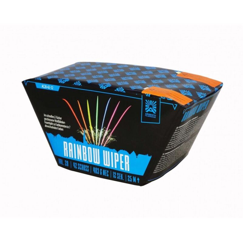Rainbow Wiper 42-Schuss-Feuerwerk-Batterie by Intermedia