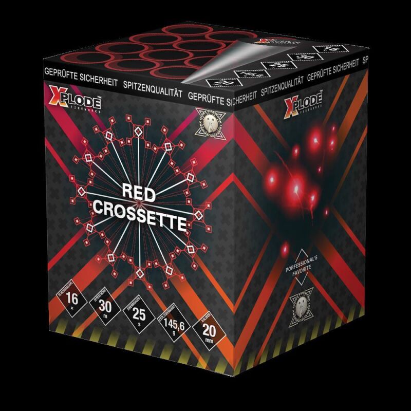 Jetzt Red Crossette 16-Schuss-Feuerwerkbatterie ab 8.99€ bestellen