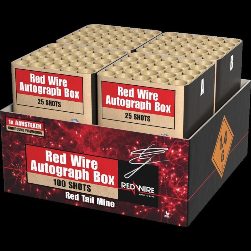 Jetzt Red Wire Autograph Box 100-Schuss-Feuerwerkverbund (Stahlkäfig) ab 126.74€ bestellen