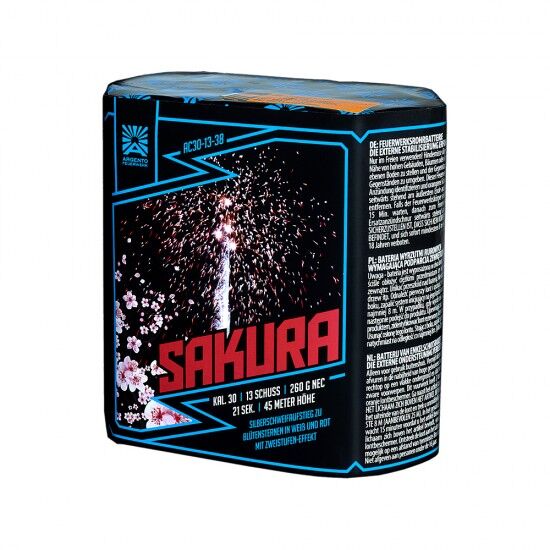 Jetzt Sakura 13-Schuss-Feuerwerk-Batterie ab 20.24€ bestellen