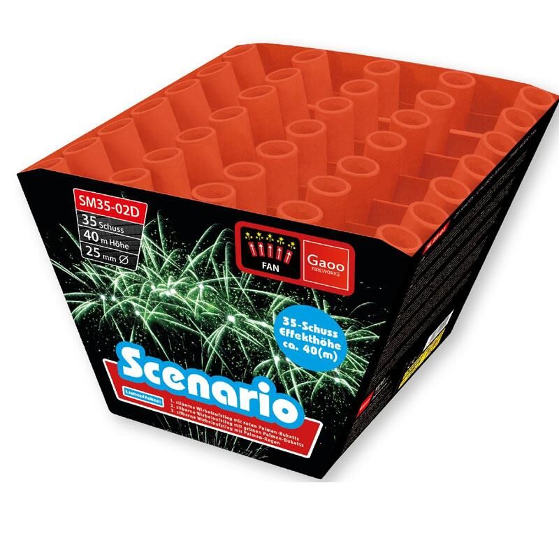 Jetzt Scenario 35-Schuss-Feuerwerk-Batterie ab 46.49€ bestellen