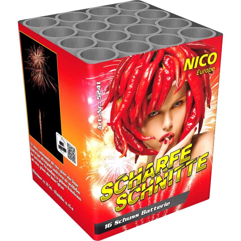 Jetzt Scharfe Schnitte 16-Schuss-Feuerwerk-Batterie ab 12.74€ bestellen