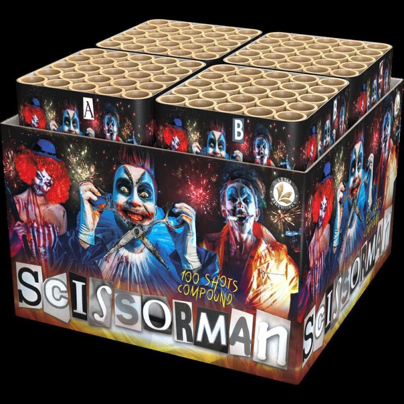 Jetzt Scissorman 100-Schuss-Feuerwerkverbund (Stahlkäfig) ab 52.49€ bestellen