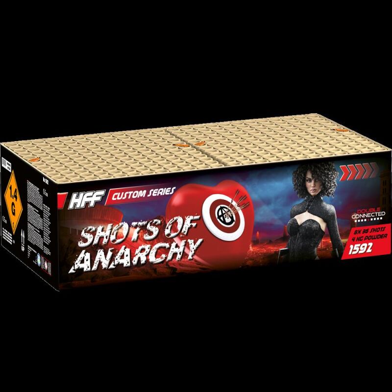 Jetzt Shots of Anarchy 288-Schuss-Feuerwerkverbund (Stahlkäfig) ab 217.49€ bestellen