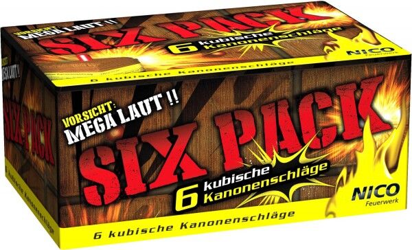 Jetzt Six Pack 6er Pakck Kubische Kanonenschläge ab 5.99€ bestellen