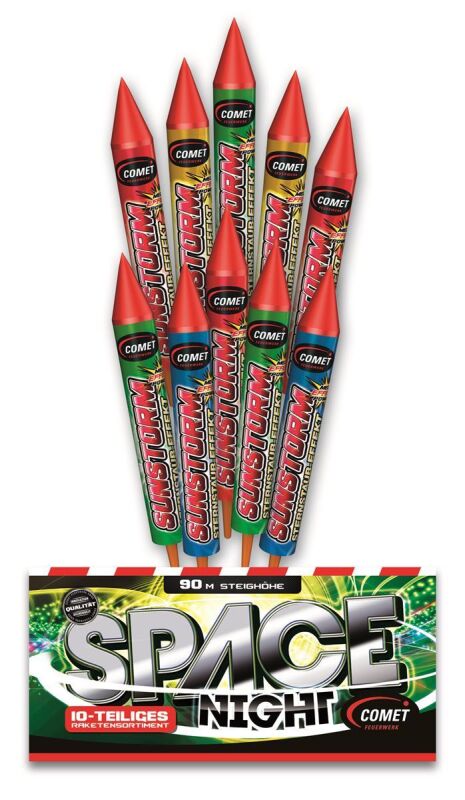Jetzt Space Night 10-teiliges-Raketensortiment ab 5.63€ bestellen