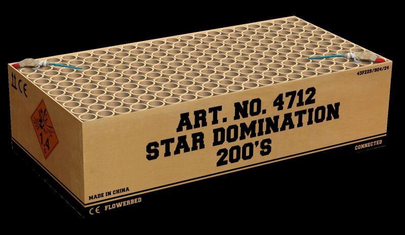 Jetzt Star Domination 200-Schuss-Feuerwerkverbund ab 82.49€ bestellen