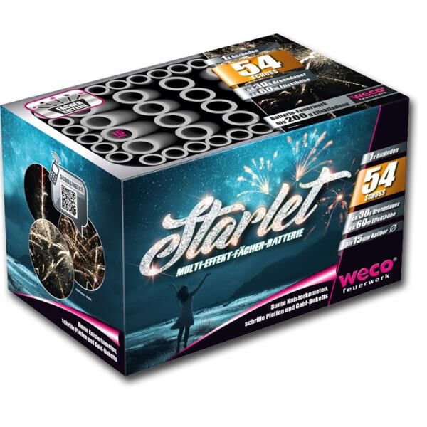 Jetzt Starlet 54-Schuss-Feuerwerk-Batterie ab 14.99€ bestellen