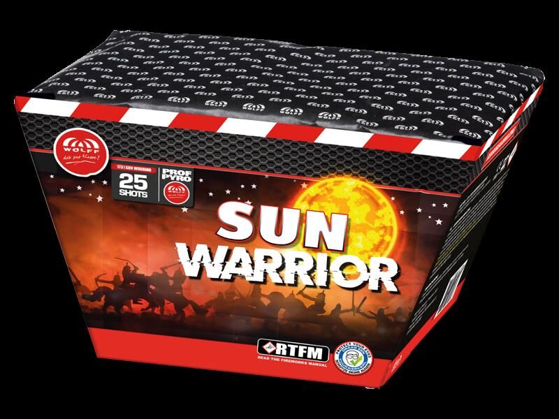 Jetzt Sun Warrior 25-Schuss-Feuerwerk-Batterie ab 36.74€ bestellen